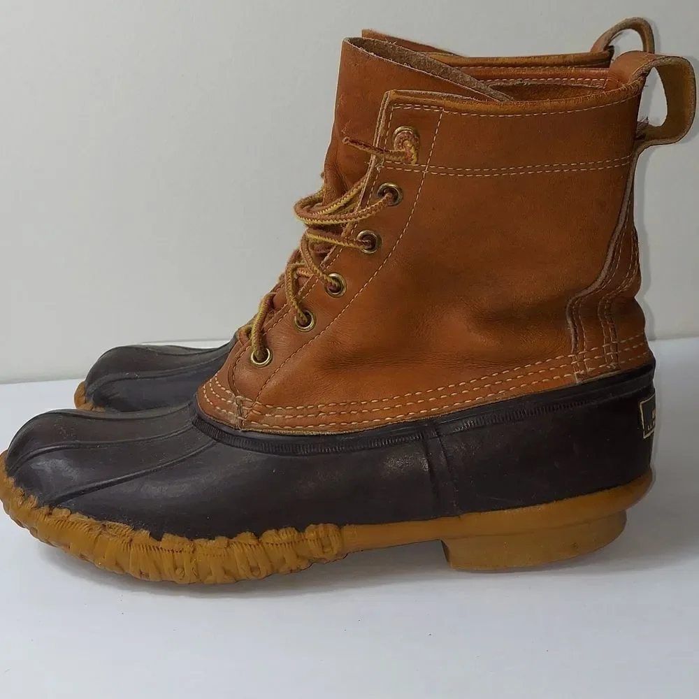 Vintage L.L.Bean Maine Hunting Bean   Duck Boots Sz 8